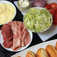 ingredients for sandwich bar