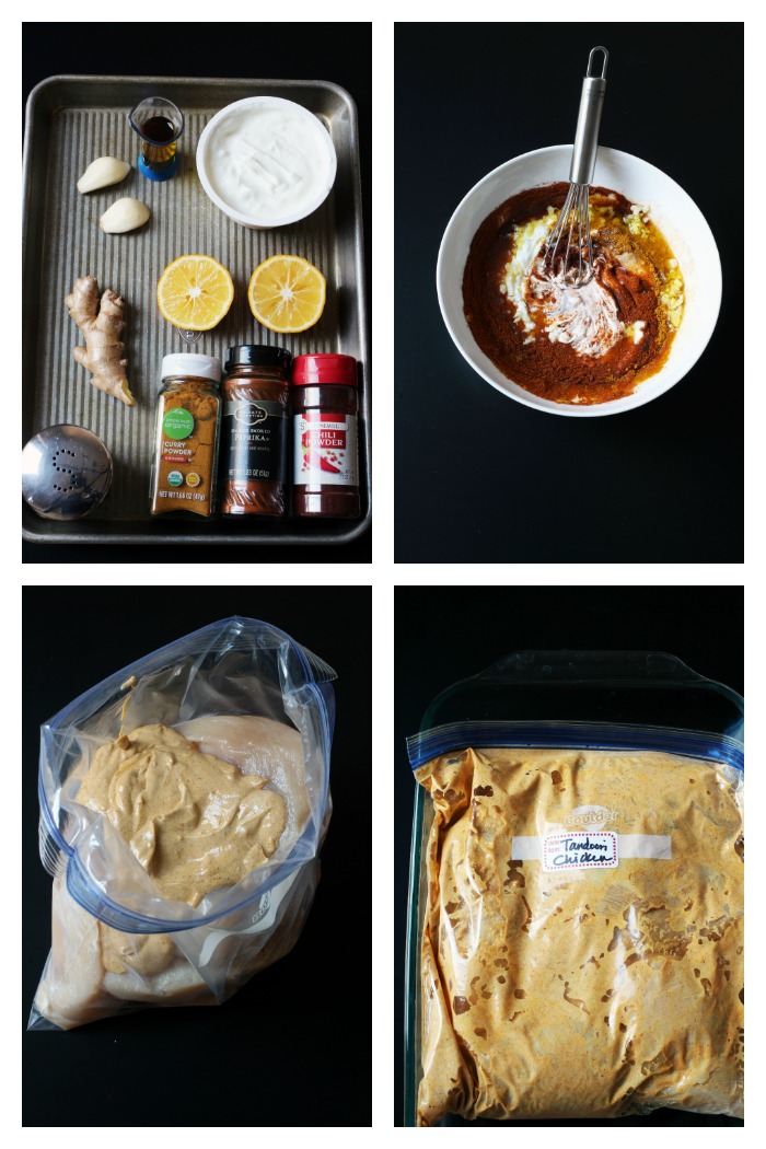 step by step photos of making tandoori chicken marinade