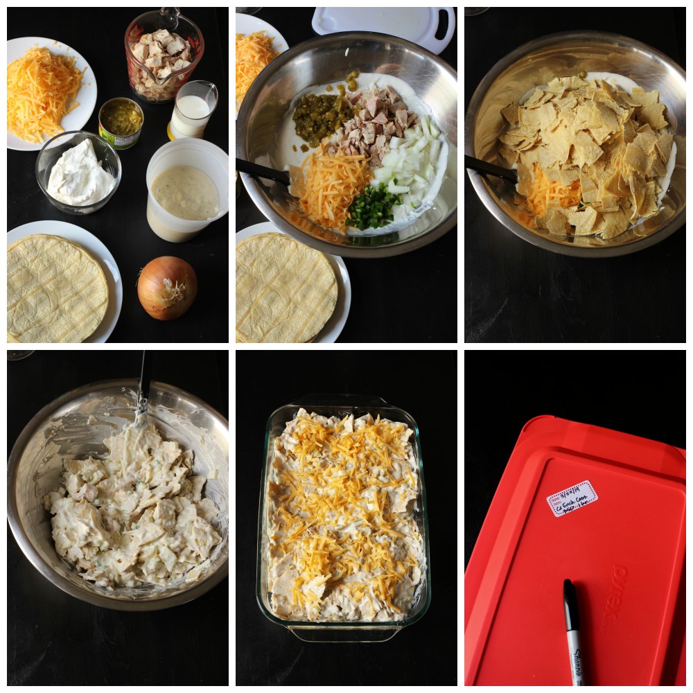 step by step pictures of making casserole