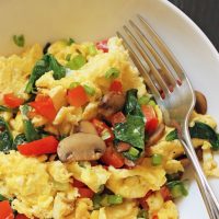 bowl of greek eggs