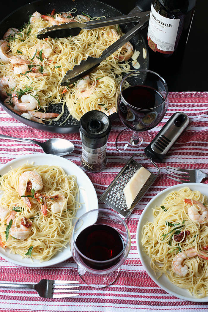 Shrimp Pasta With Garlic Cream Sauce Good Cheap Eats