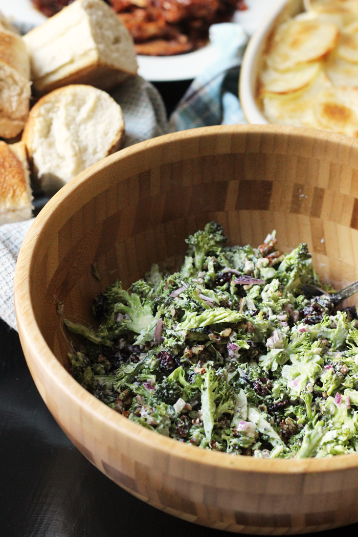 Bowl of Broccoli Slaw Salad