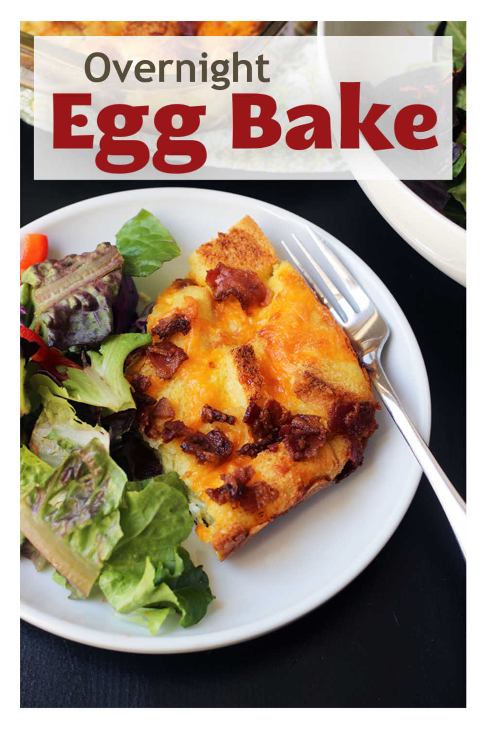 Overnight Egg Bake with Bacon and Cheddar - Good Cheap Eats