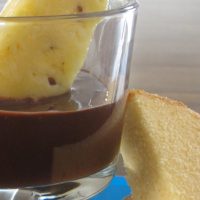 Chocolate Fondue with Fruit and Poundcake