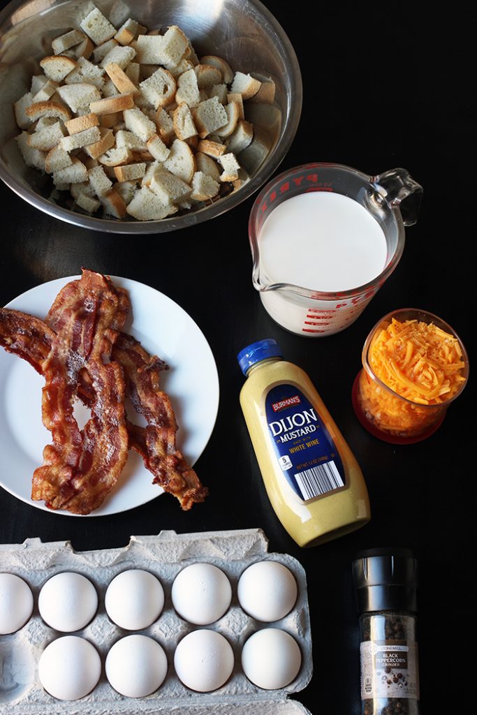 ingredients for Overnight Egg Bake