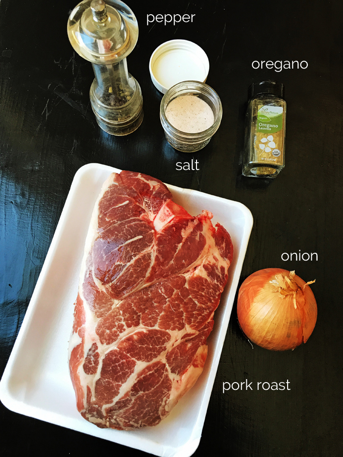 ingredients for carnitas