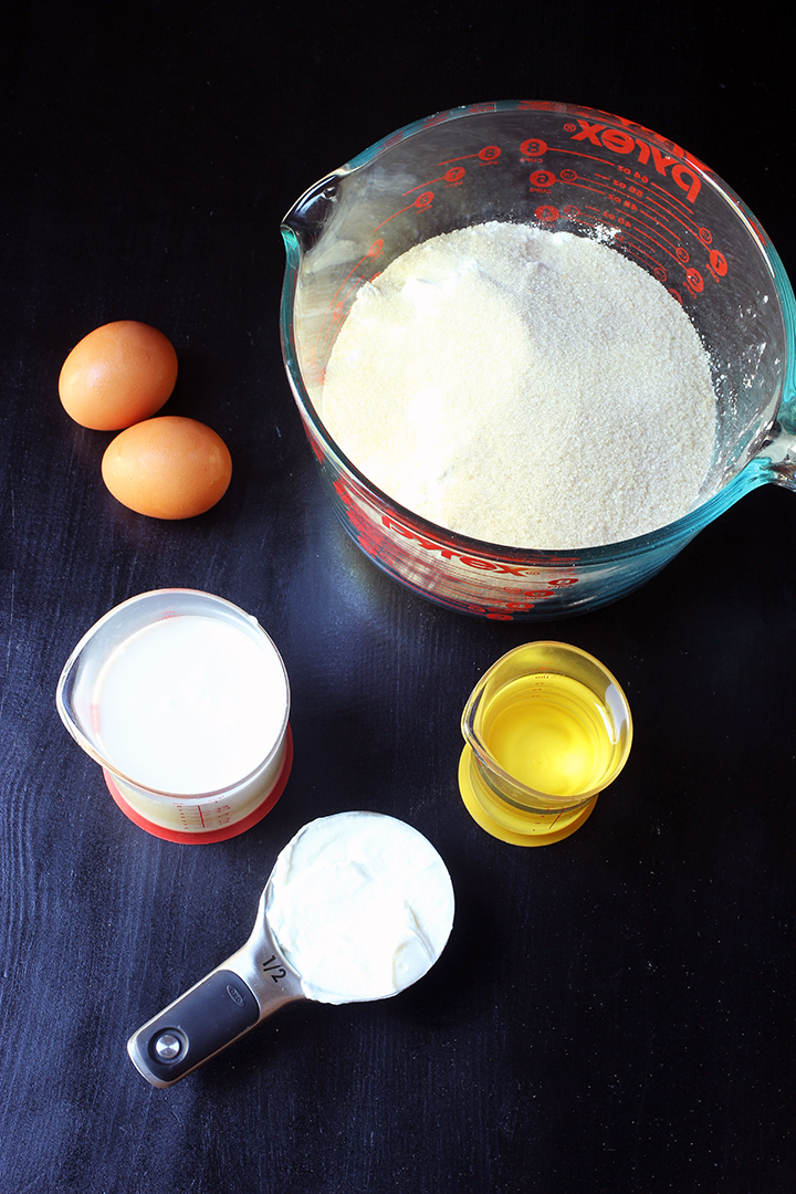 basic ingredients for muffins