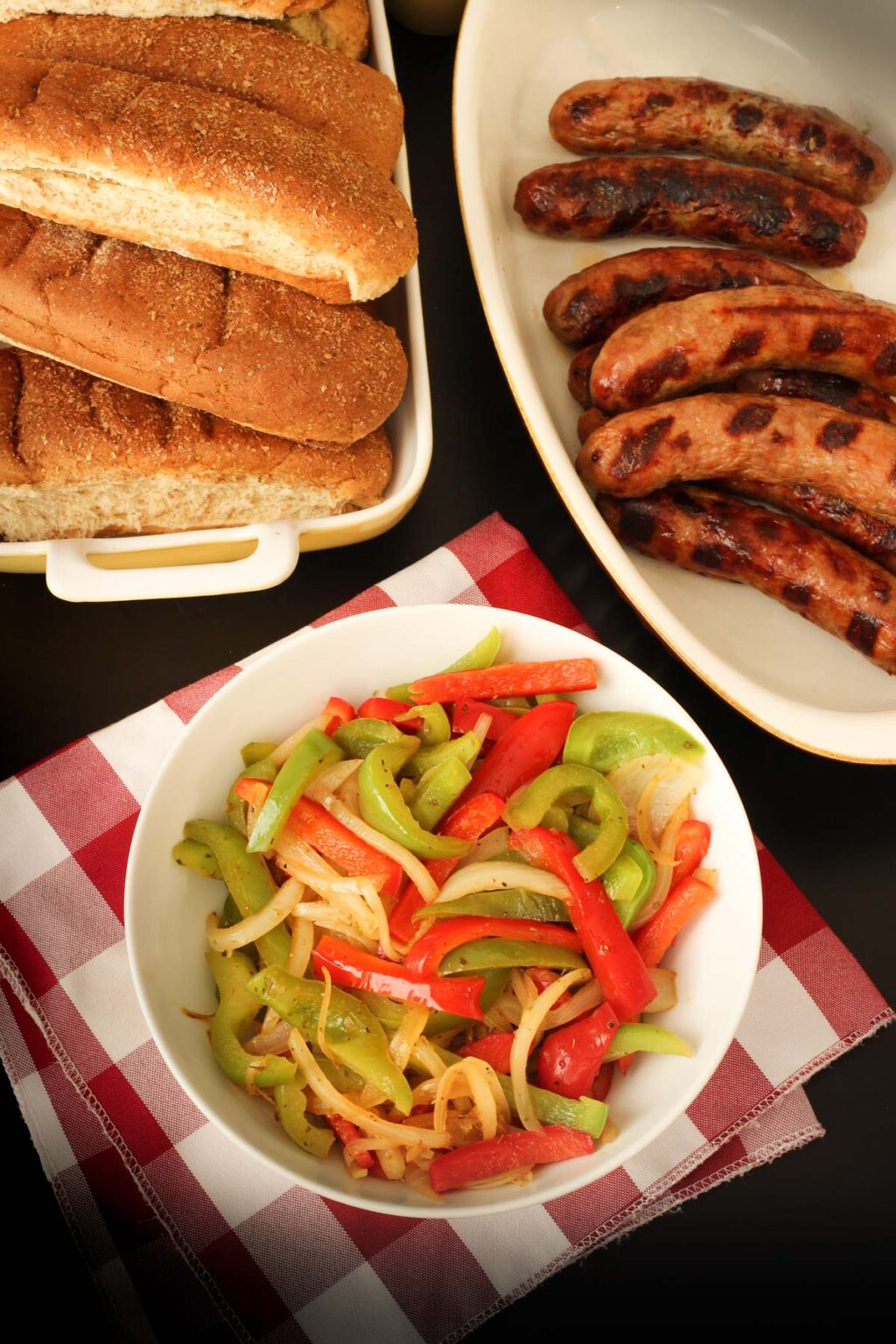 Grilled Brats with Peppers and Onions (94 cents each) Good Cheap Eats