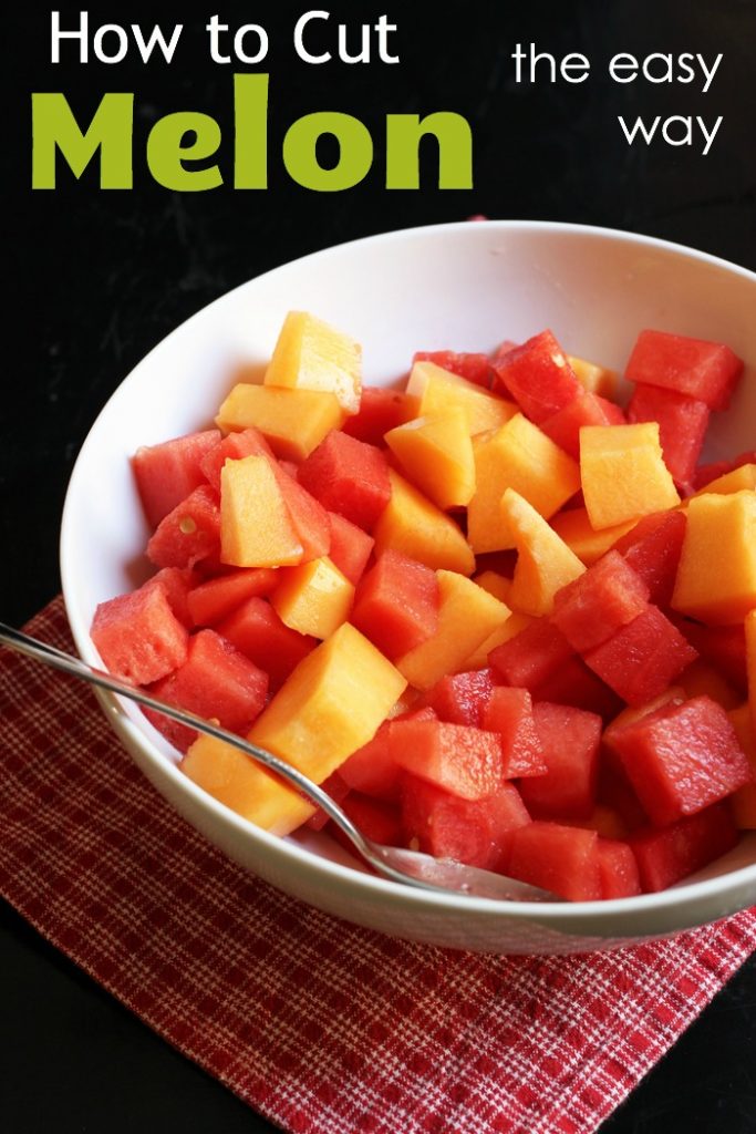 how to cut honeydew for fruit platter