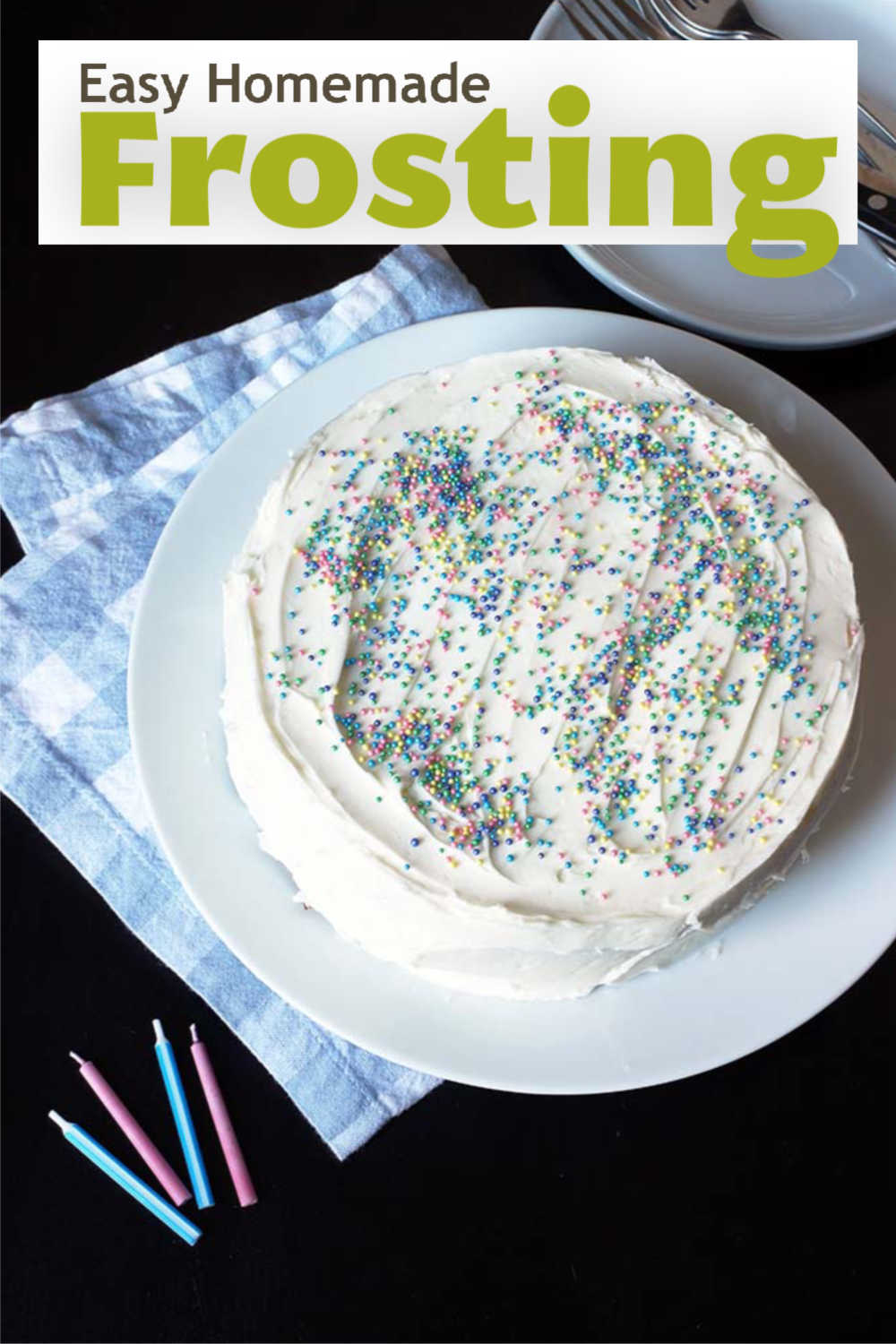 A close up of food on a plate, with Buttercream