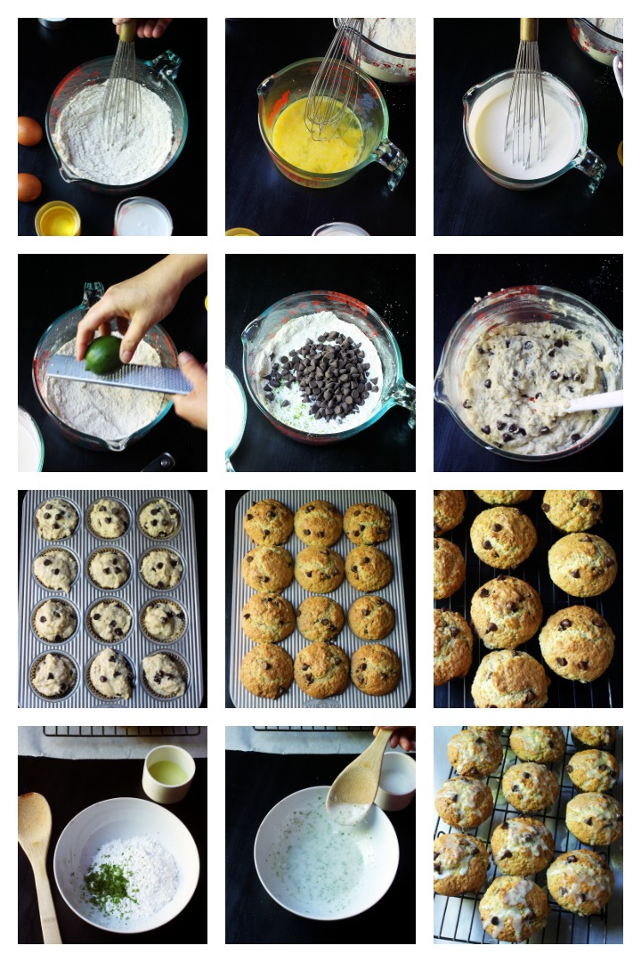 step by step photos of making muffins