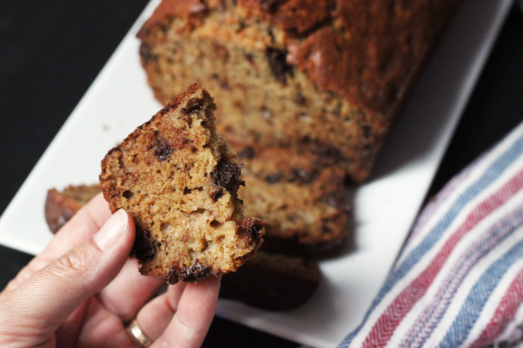 Jessica Fisher Chocolate Chip Coconut Banana Bread