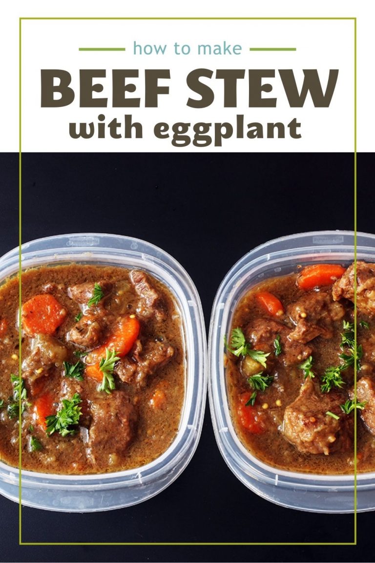 Slow Cooker Beef Stew with Eggplant & Carrots - Good Cheap Eats
