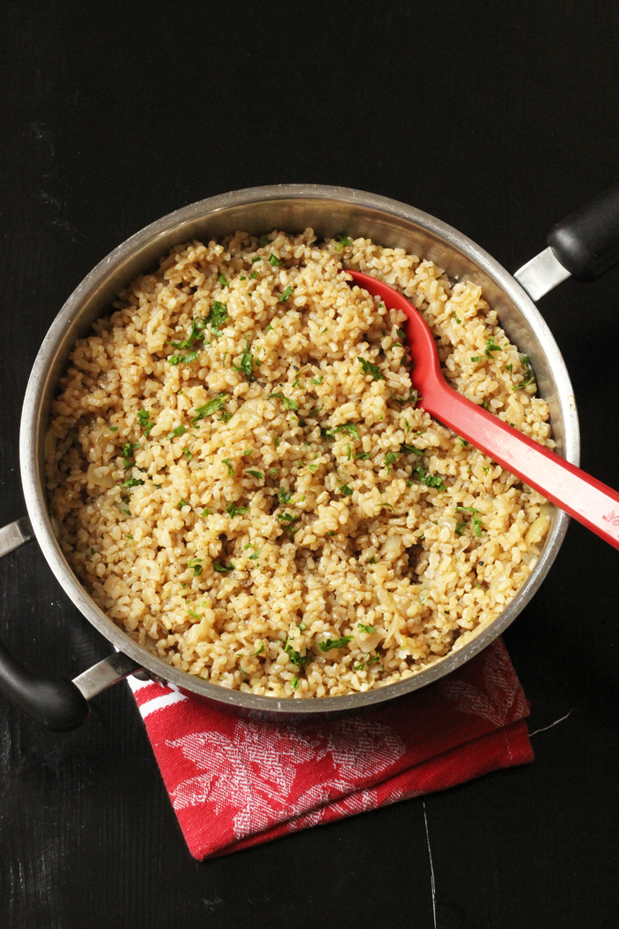 Simple Brown Rice Pilaf Recipe - Good Cheap Eats