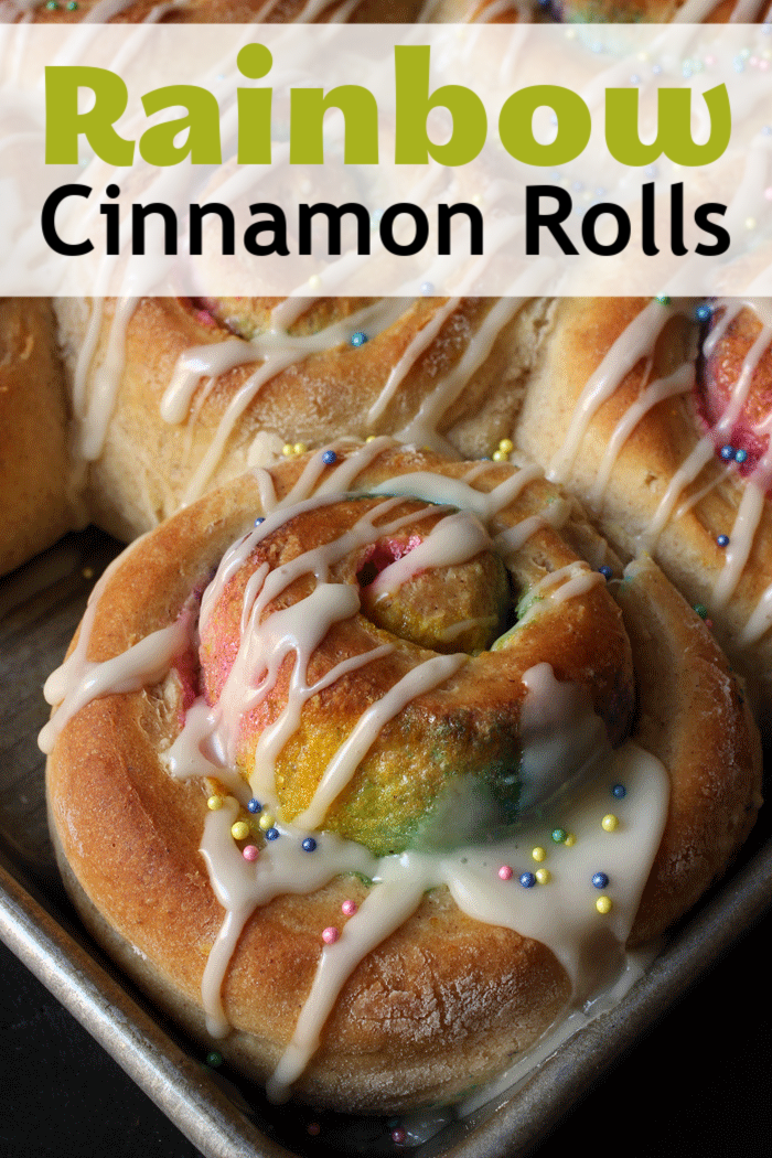 Rainbow Cinnamon Rolls