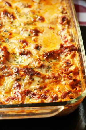 Easy Lasagne with Fresh Basil and Chives - Good Cheap Eats