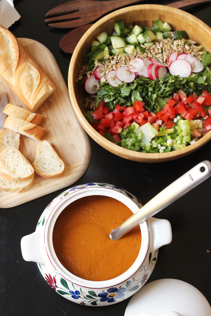 Roasted Vegetable Soup with Fresh Oregano - Good Cheap Eats