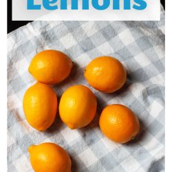 lemons on a towel
