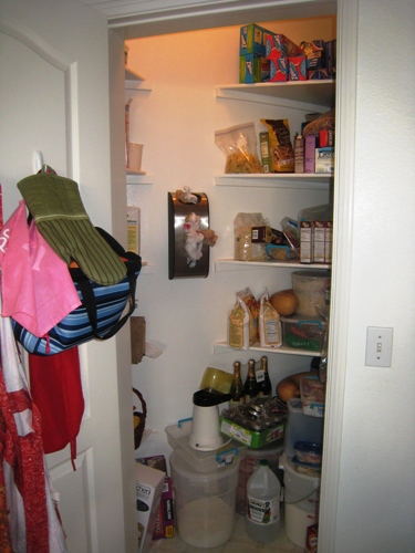 pantry before organizing
