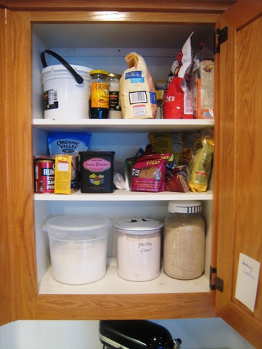 organized baking cupboard