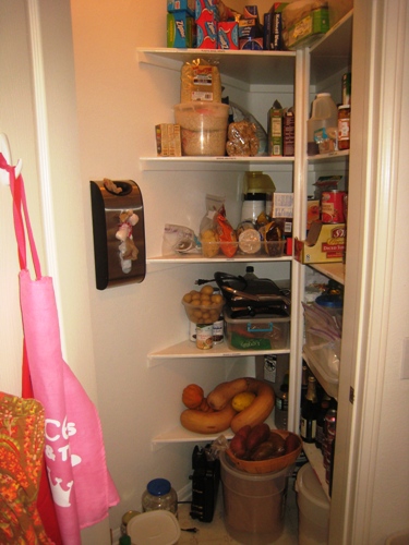 pantry after organizing