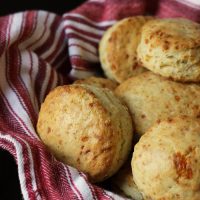 Cheese and Herb Biscuits in basket