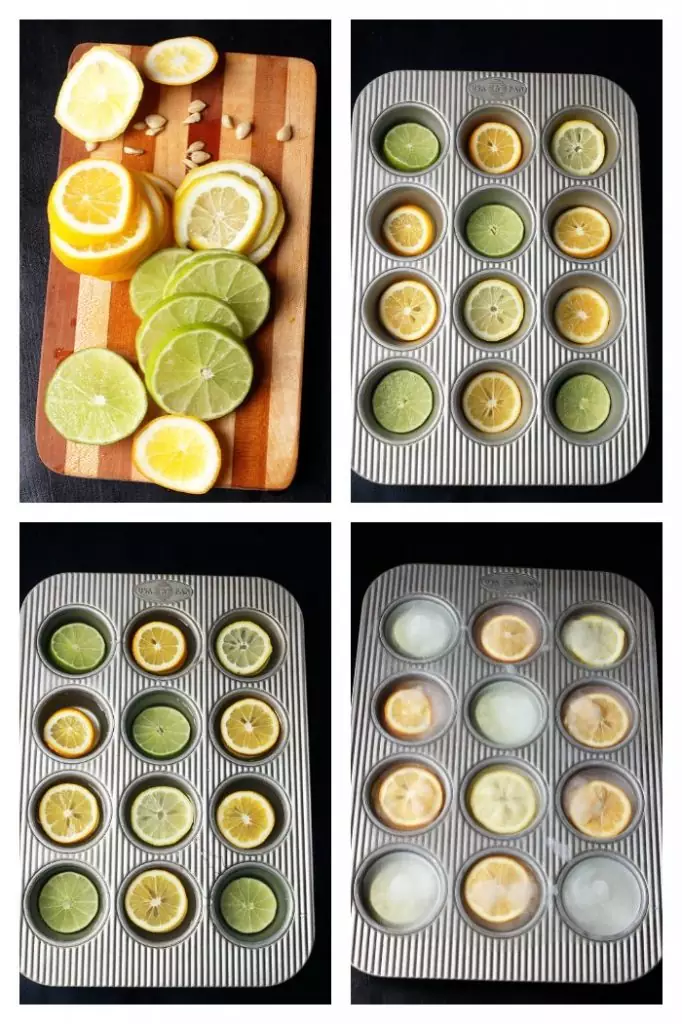 Drink-Ready Muffin Tin Lemon Ice