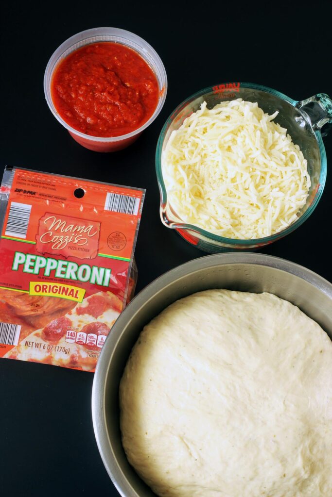 pizza toppings and dough