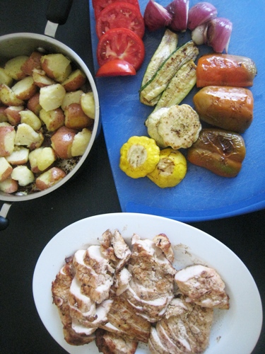 mixed grill with chicken