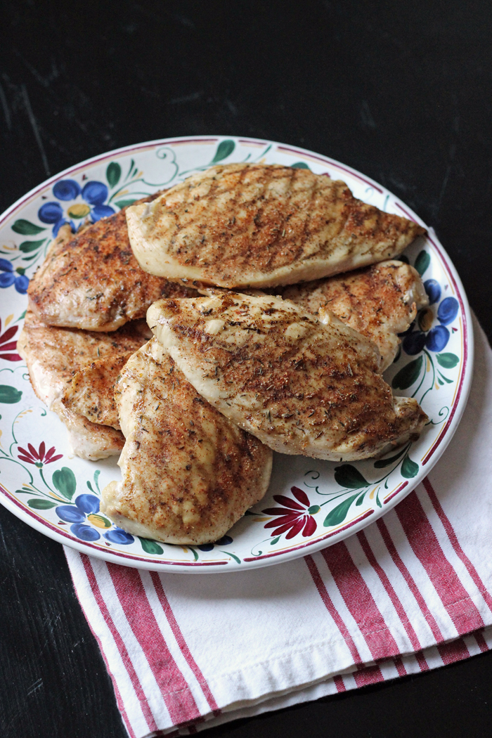 plate of grilled chicken