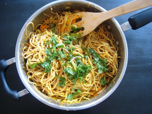 Quick Sunflower Seed Butter Noodle Stirfry