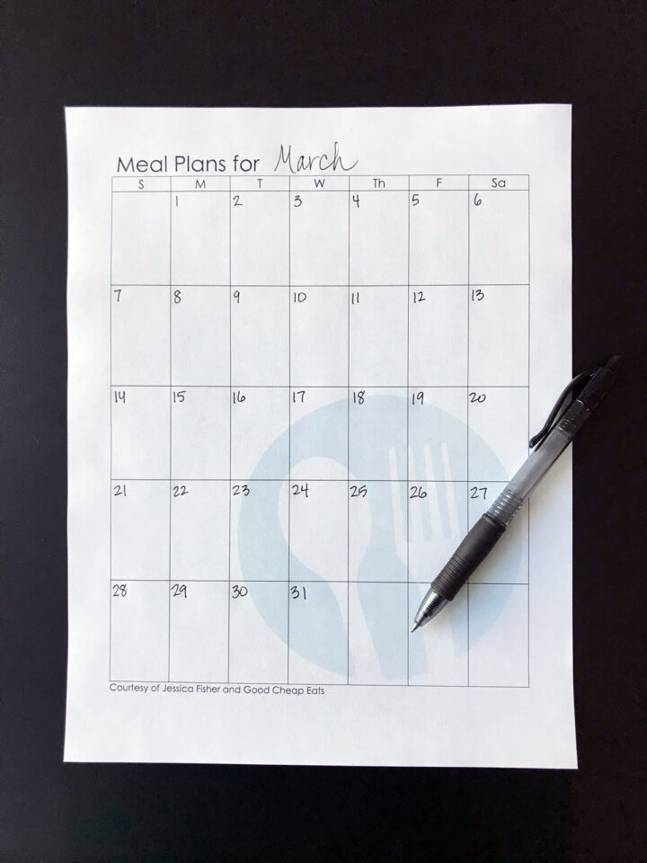 How to Meal Plan for a Whole Month - Good Cheap Eats