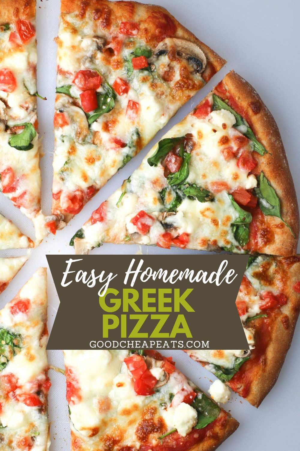 Easy Greek Pizza Recipe - Good Cheap Eats