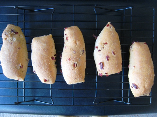 energy bars cooling on rack