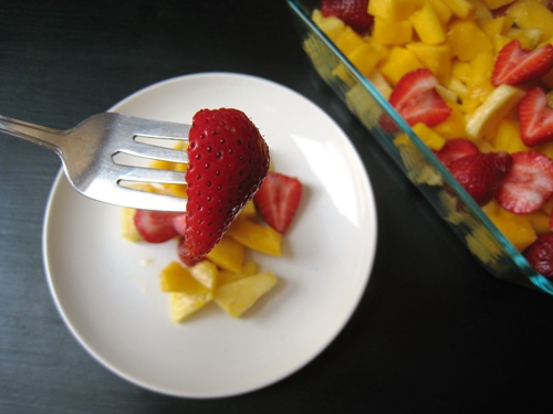 Pineapple Mango Strawberry Salad