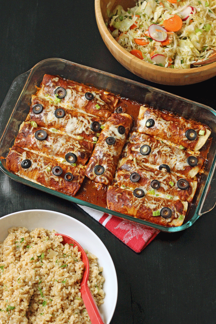 pan of enchiladas