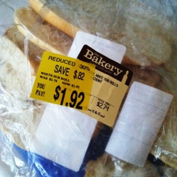 clearance bag of bread