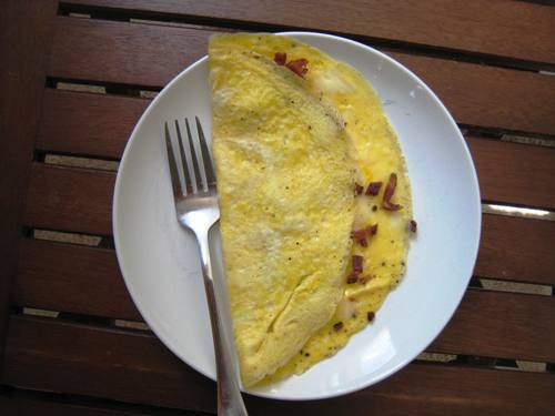 bacon and cheese omelet