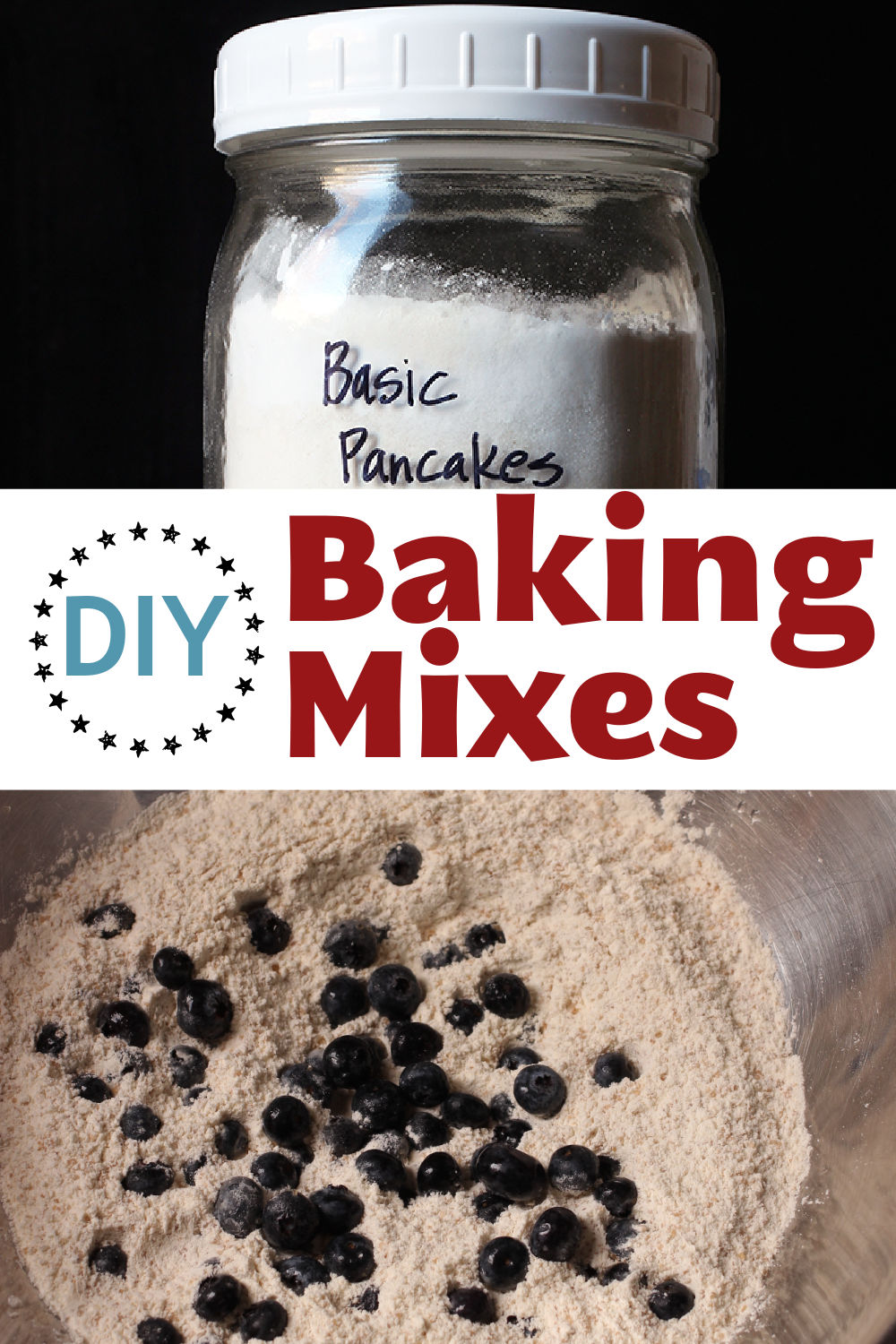 DIY Baking Mixes Pinnable image