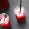Cranberry Soda in mason jars