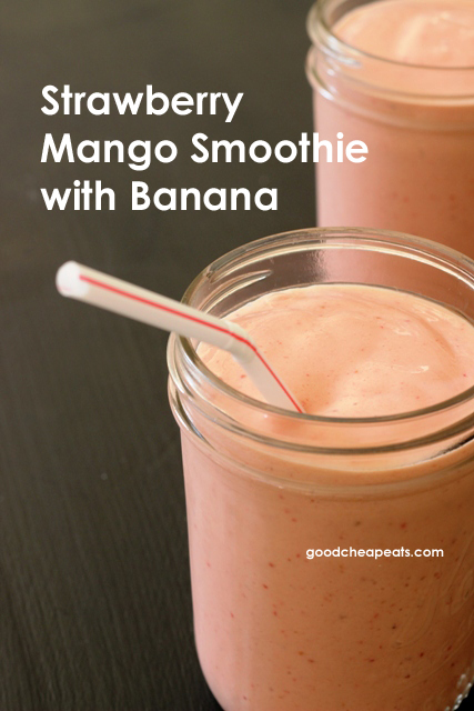 Strawberry Mango Smoothie with Banana