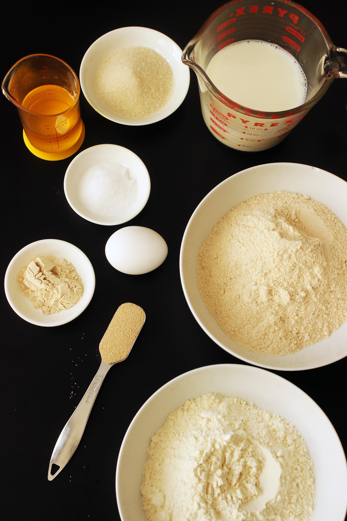 ingredients for bread making