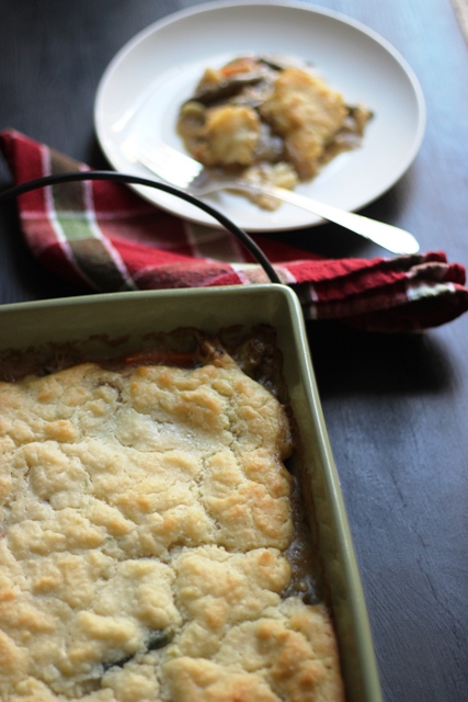 Turkey Pot Pie with Easy Biscuit Topping | Good Cheap Eats