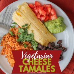Vegetarian Tamales with Green Chile and Cheese - Pinch and Swirl