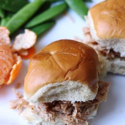Sweet and Sour Pulled Chicken - Let your slow cooker do the work this weekend with an easy sweet and sour chicken filling for sandwiches and wraps.