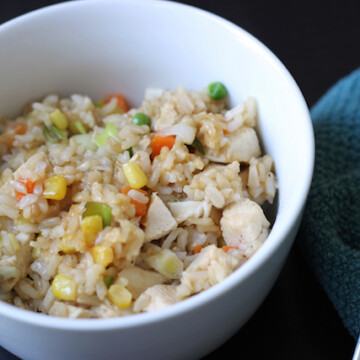 Chicken Fried Rice - Got leftover cooked chicken and rice? Then you've got the makings of a great meal.