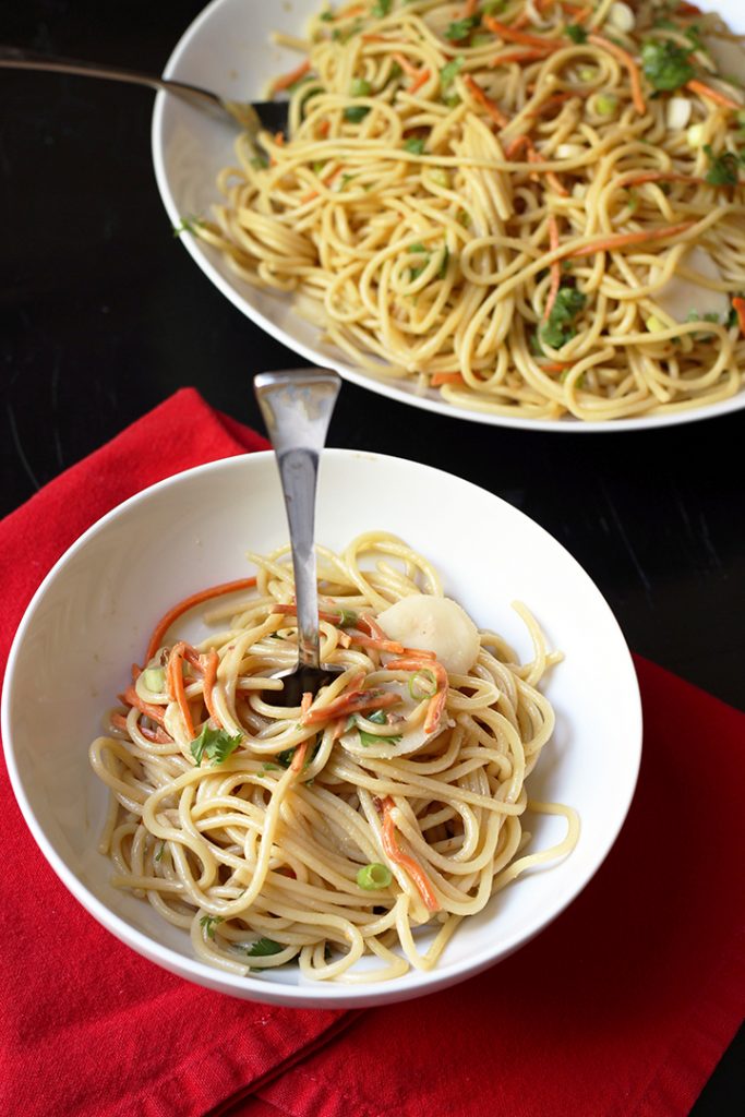 bowl of sunbutter noodles