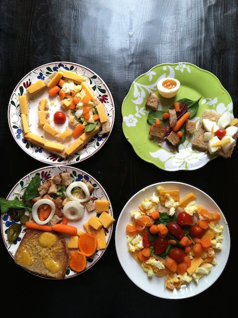 plates of meals kids created