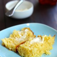 Milk and Honey Cornbread - Bake up a batch of this Milk and Honey Cornbread. It's lightly sweetened and delicious for breakfast or the bread basket.