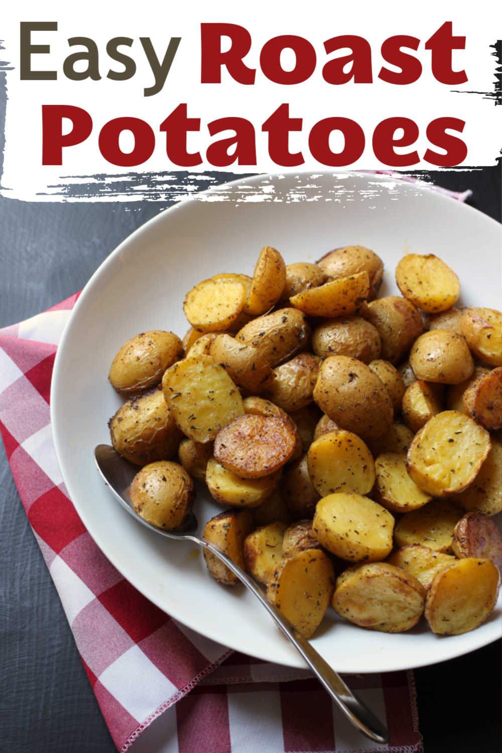 A plate of roast potatoes